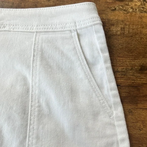 a new day White Button-Front White Denim Mini Skirt - Picture 3 of 5